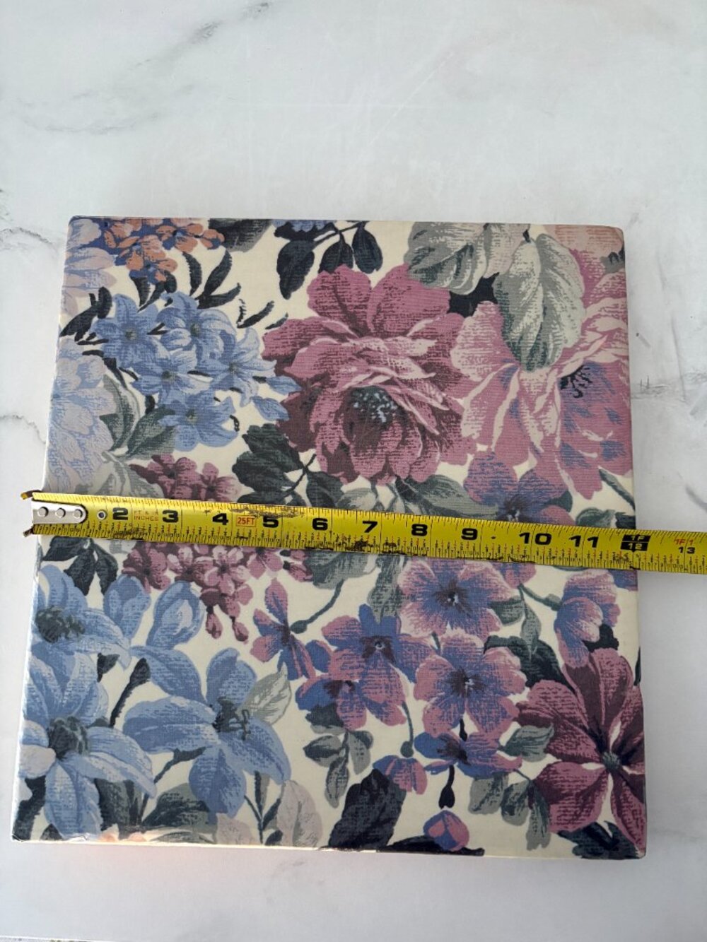 Floral Cover Scrapbook Photo Sketch Book with brown Blank Sheets inside